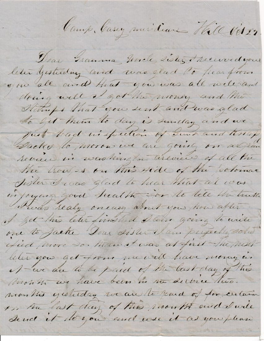 Abraham Lincoln visits New Jersey Regiment, etc. (1 of 14)