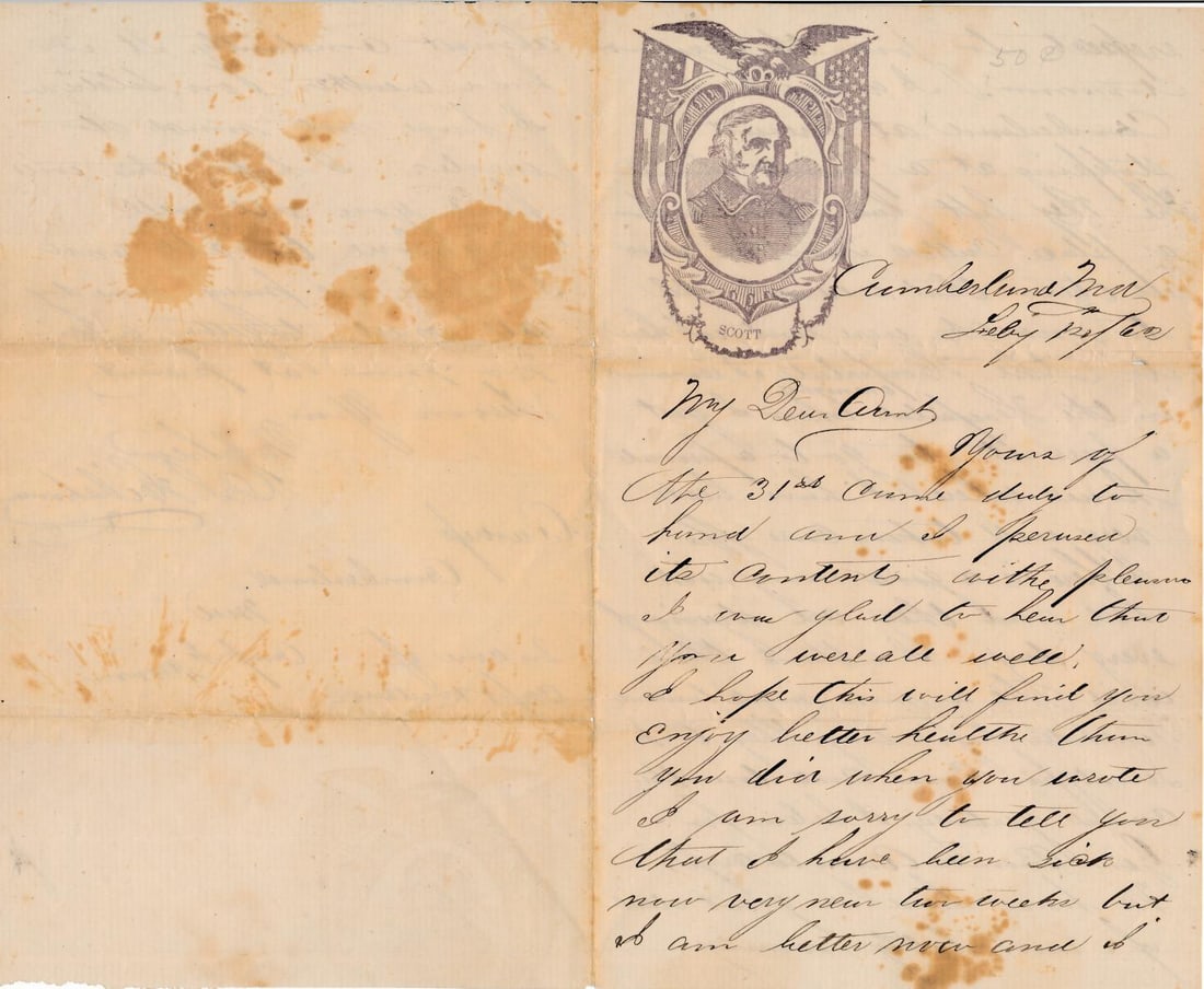 Maryland letters: Shepard S. Everett MA 13th Inf, etc.: Maryland related Civil War letters: Shepard S. Everett H Co. MA 13th Infantry, etc. Maryland related Civil War letters: Shepard S. Everett H Co. MA 13th Infantry, etc. February 1862 O.S. Hibsham write