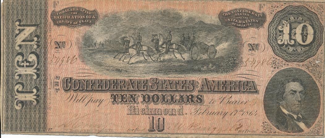 Arthur M. Stone MA 34th Confederate Notes, Letters (1 of 12)