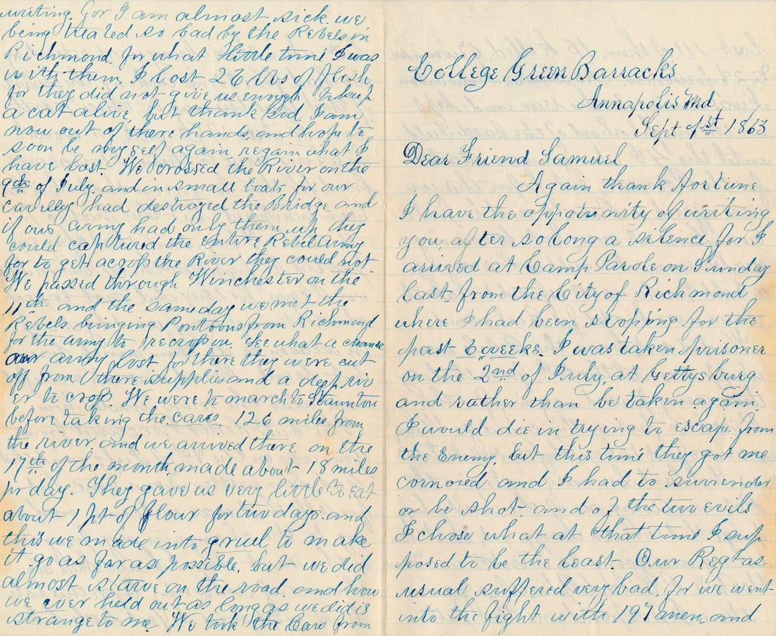 Hannibal Augustus Johnson Captured at Gettysburg: Hannibal Augustus Johnson 3rd Maine Infantry discusses Gettysburg capture. Johnson's book "Sword of Honor" discusses being captured at Gettysburg and the Battle of the Wilderness the following year. H