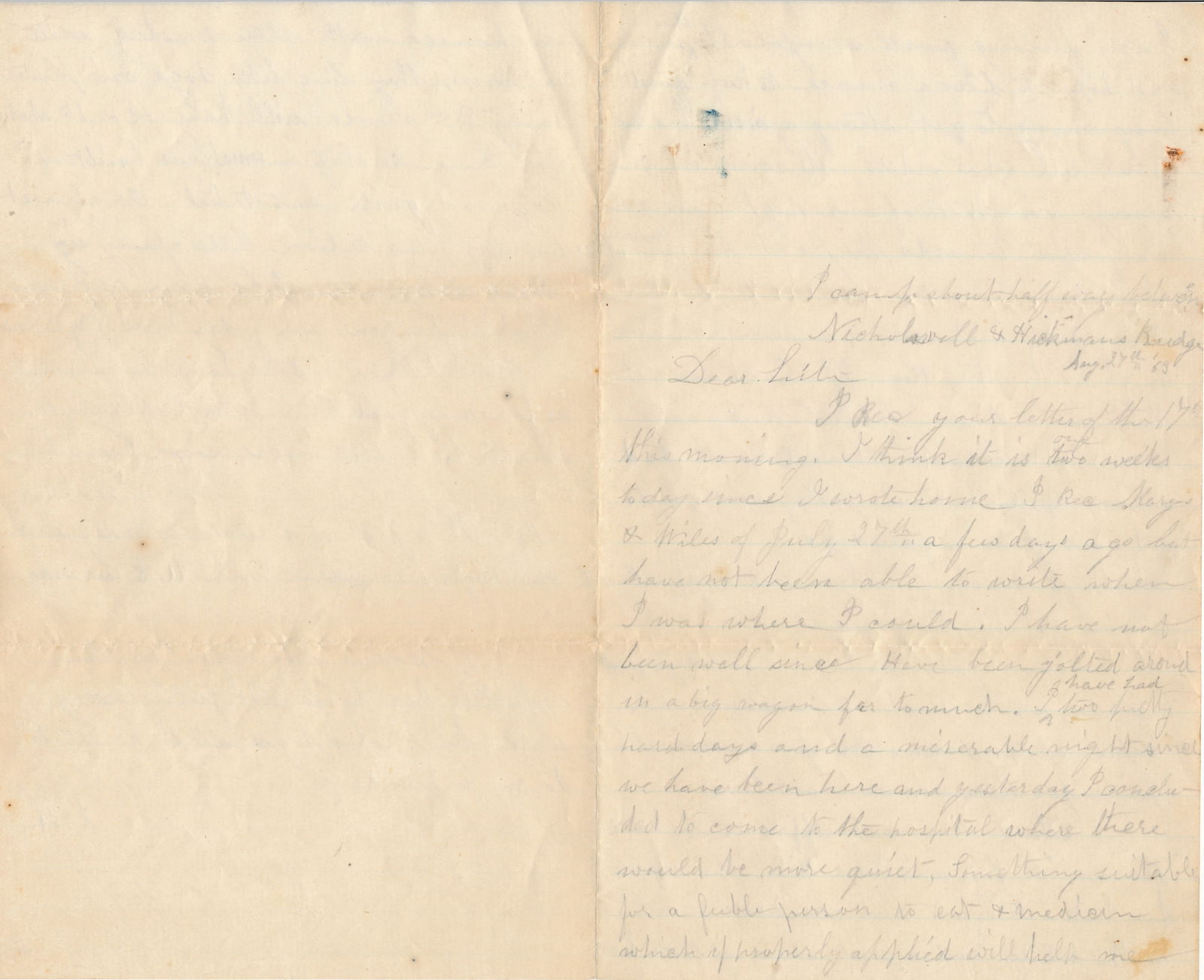 Alvin Nichols 36th Mass Volunteers Letters (1 of 20)