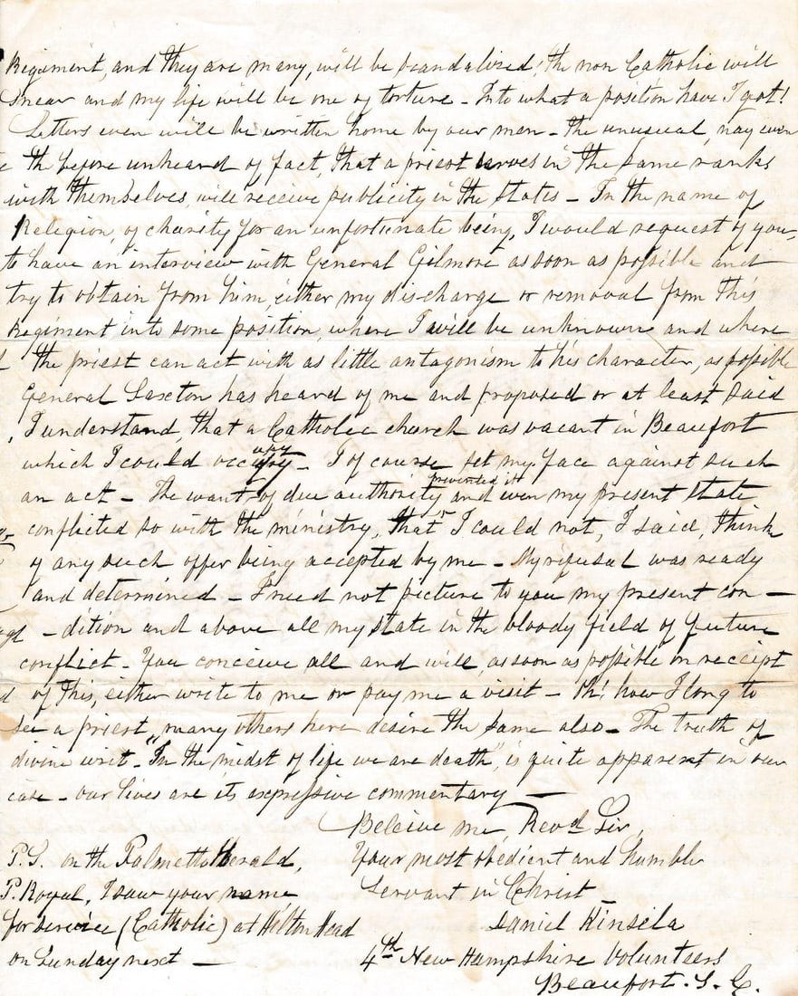 Letters from Chaplains: Post-war Confederate, etc. - 19
