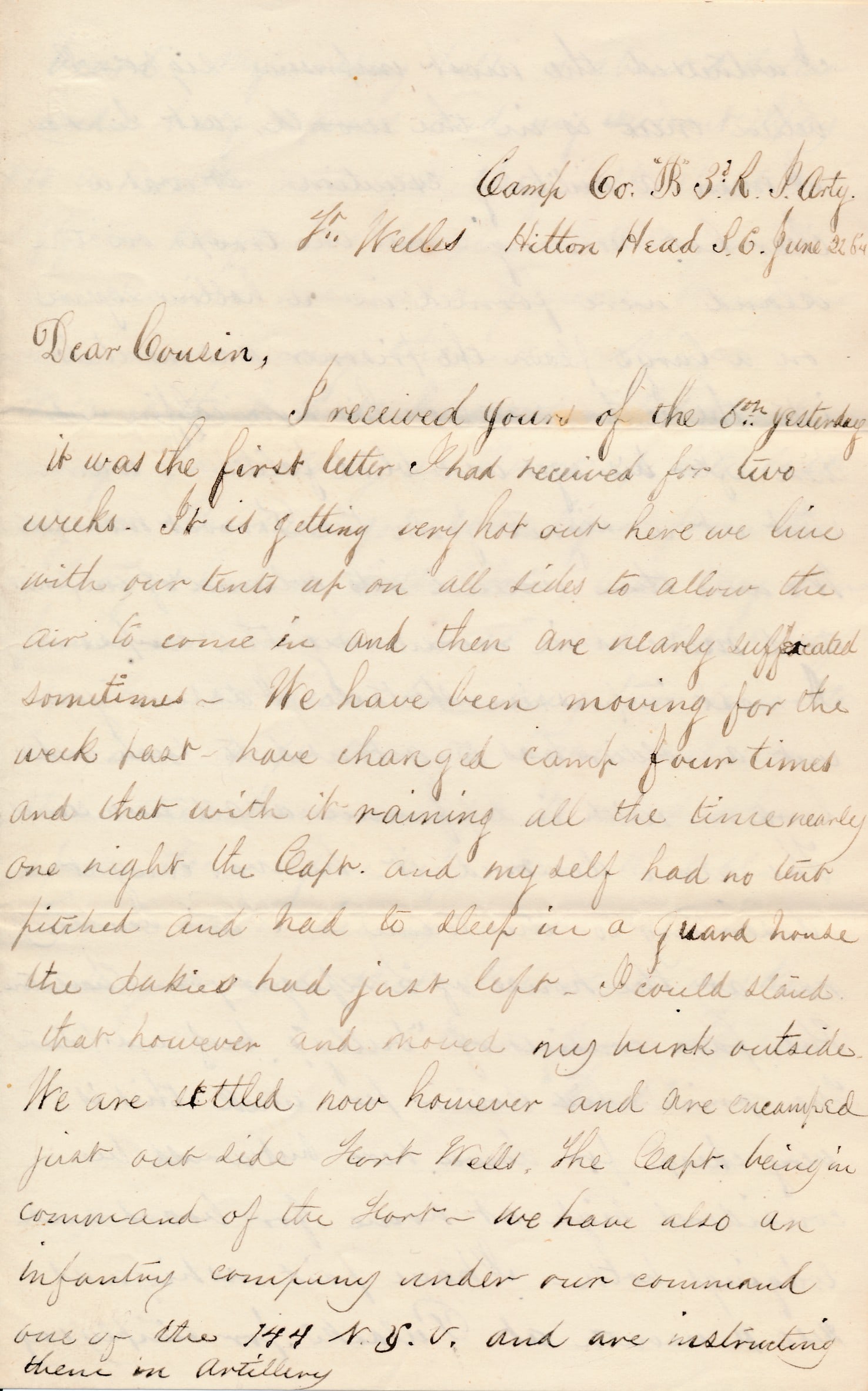 Request for Coffin for Lieut, Perrine & other letters (1 of 20)