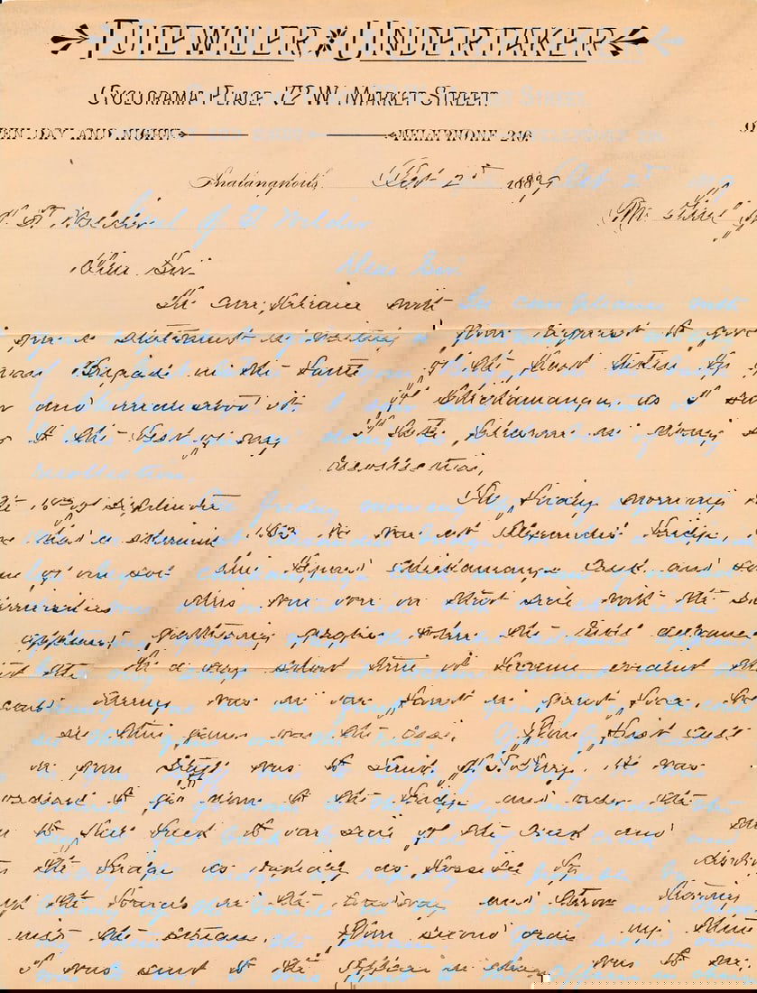 1889 Undertaker account the Battle of Chickamauga (1 of 9)