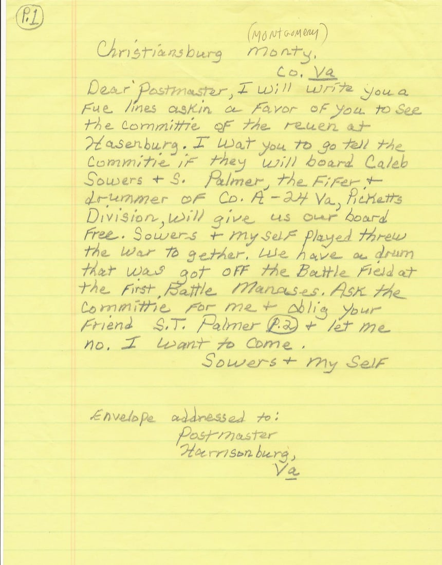 Post-Civil War letters - 11