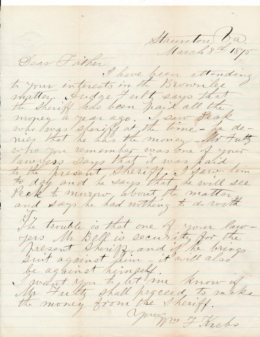 Post-Civil War letters - 12