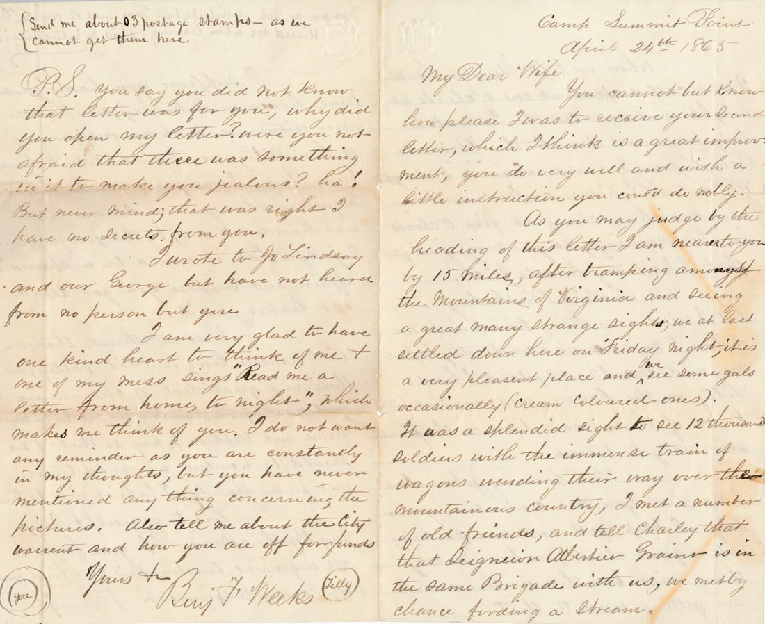 Post-Civil War letters - 14