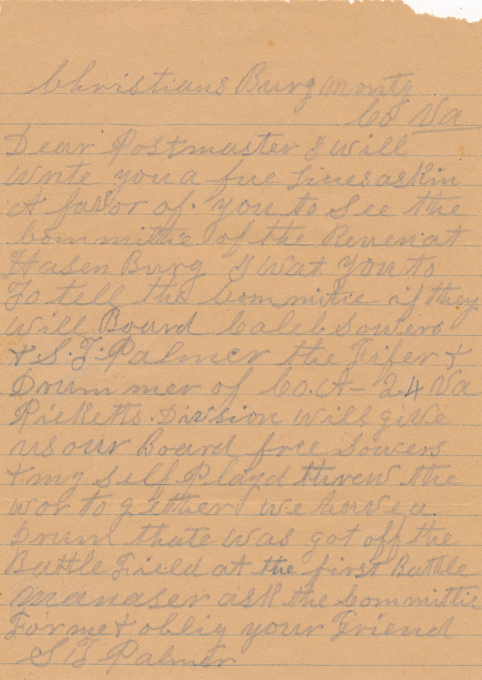 Post-Civil War letters - 8