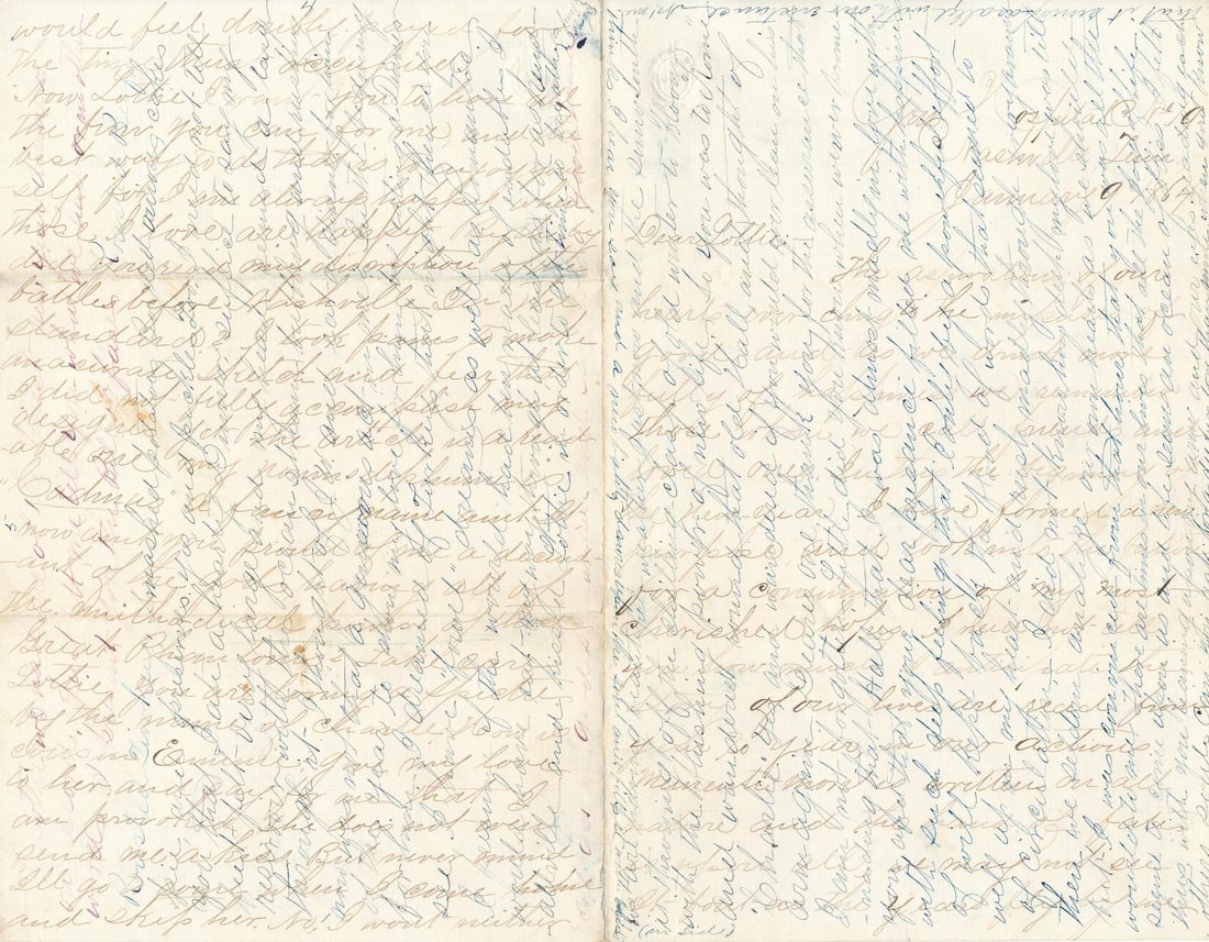 Civil War correspondence Charles A. Mellen Indiana Sergeant: Mainly letters from his sister to him. Mellen was discharged for wounds on 2/10/1865.