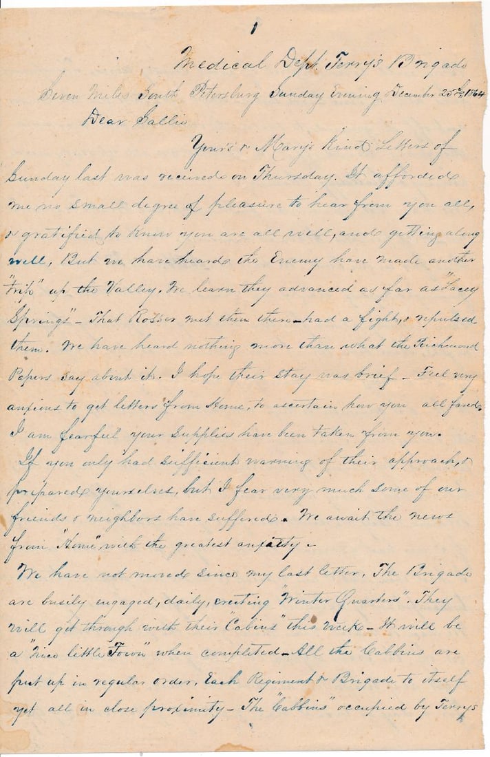 David F. Kagey 25th Virginia Christmas Day 1864 (1 of 20)