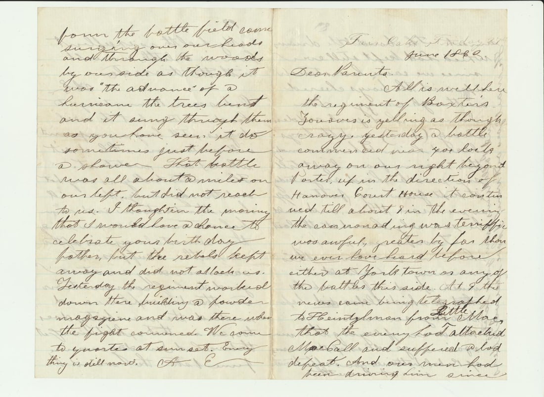 Marcus A. Emmons MA 21st Infantry & other letters (1 of 20)