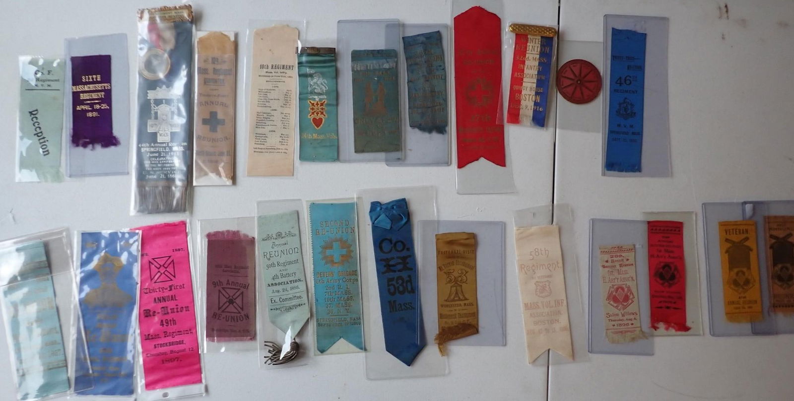 1s Mass Heavy Artillery & Civil War Vet's ribbons (1 of 15)