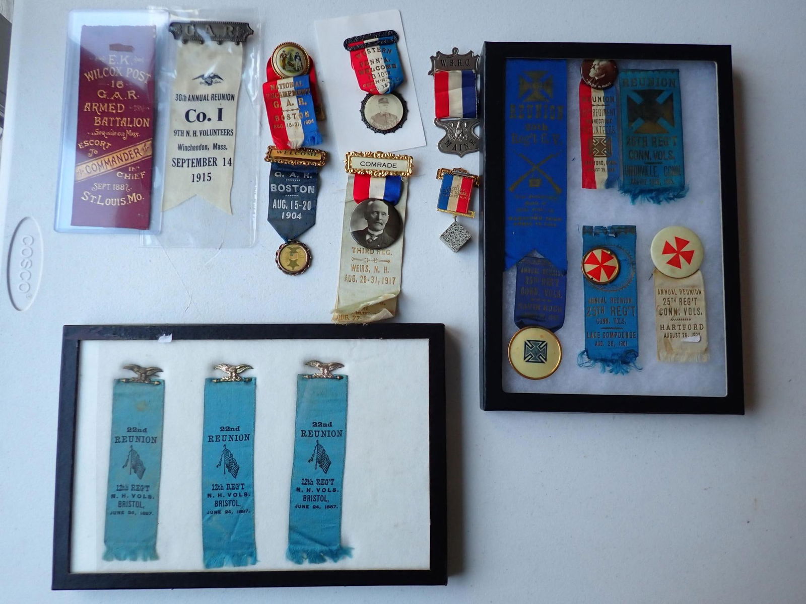 New England Veterans ribbons & badges (1 of 12)