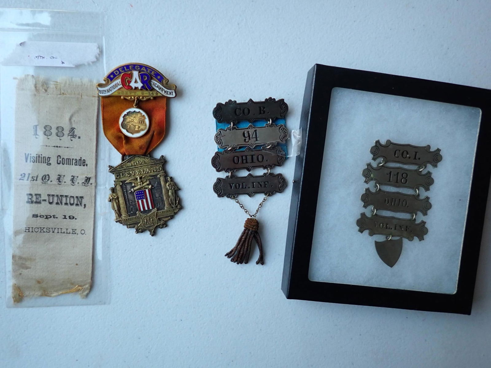 Ohio Veterans ladder medals, etc. (1 of 5)
