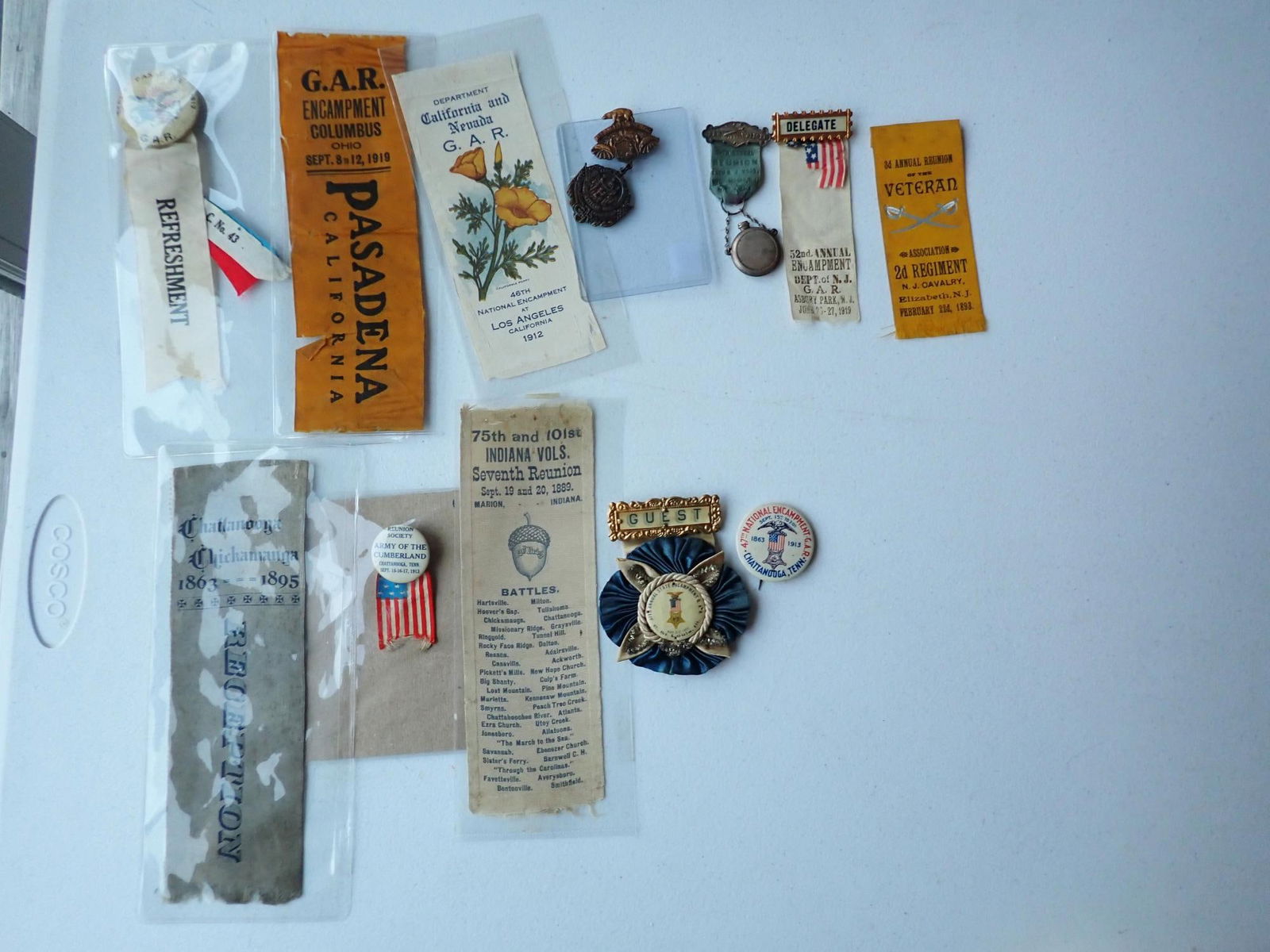 California, Tennessee, New Jersey Veterans medals & ribbons (1 of 9)