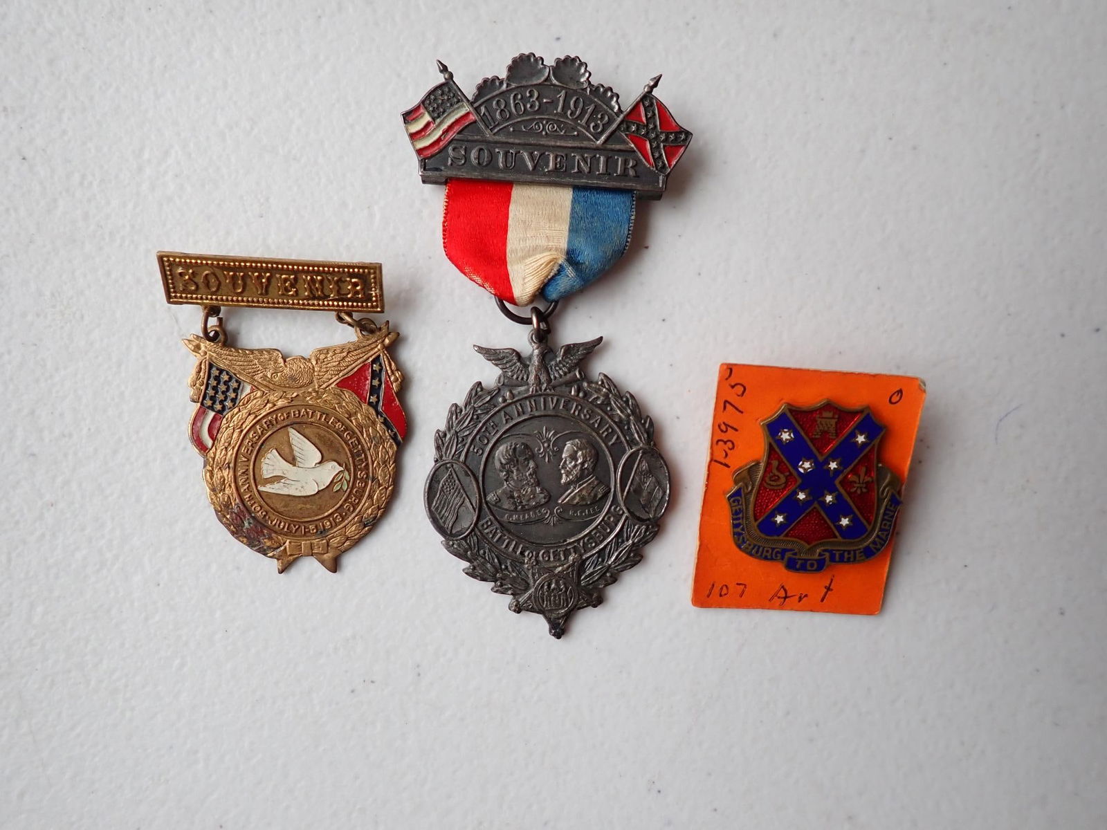 Confederate Gettysburg related Veterans badges (1 of 8)