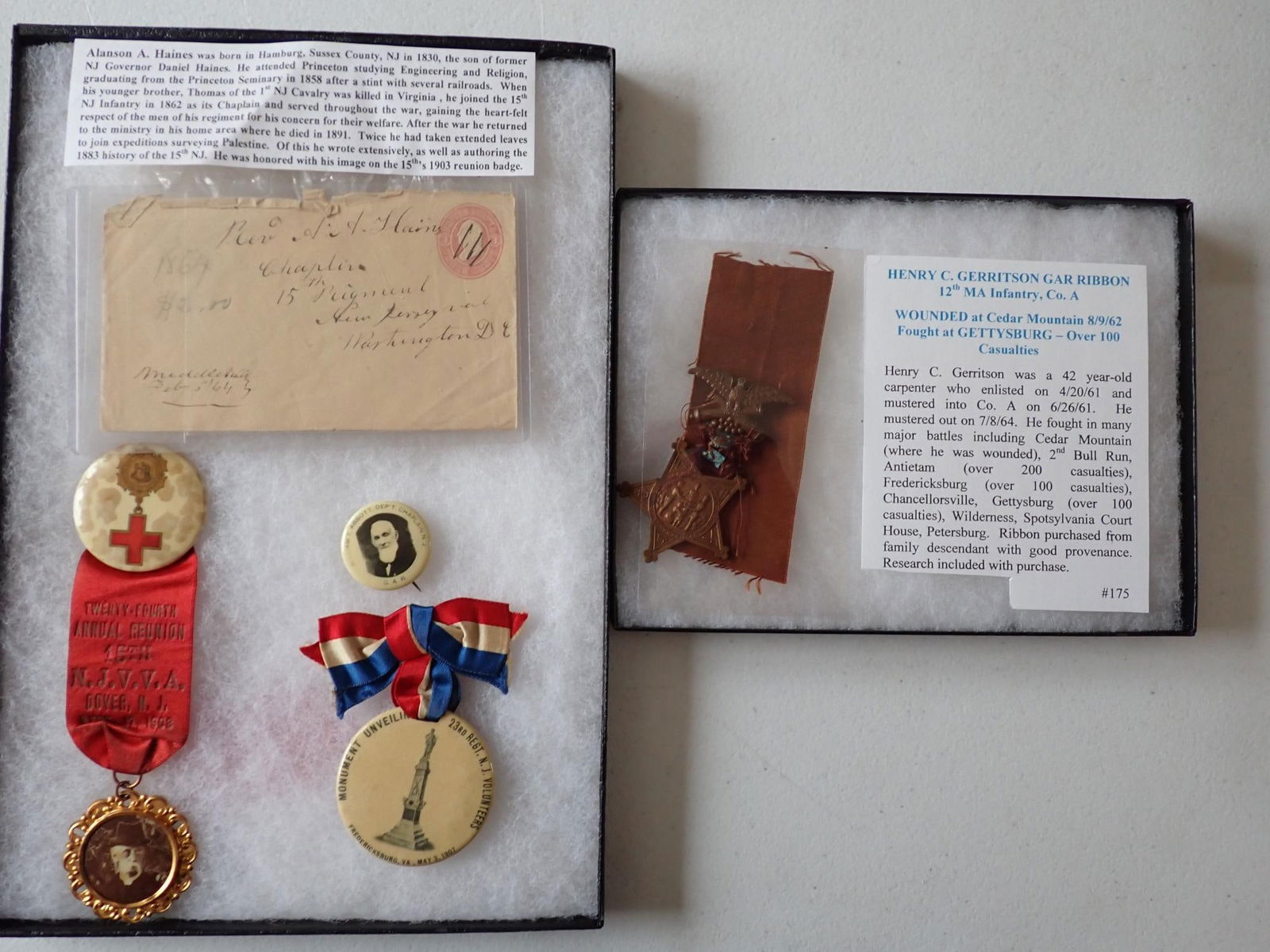 Henry C. Gerritson GAR 12th MA Inf Co. A & others (1 of 8)