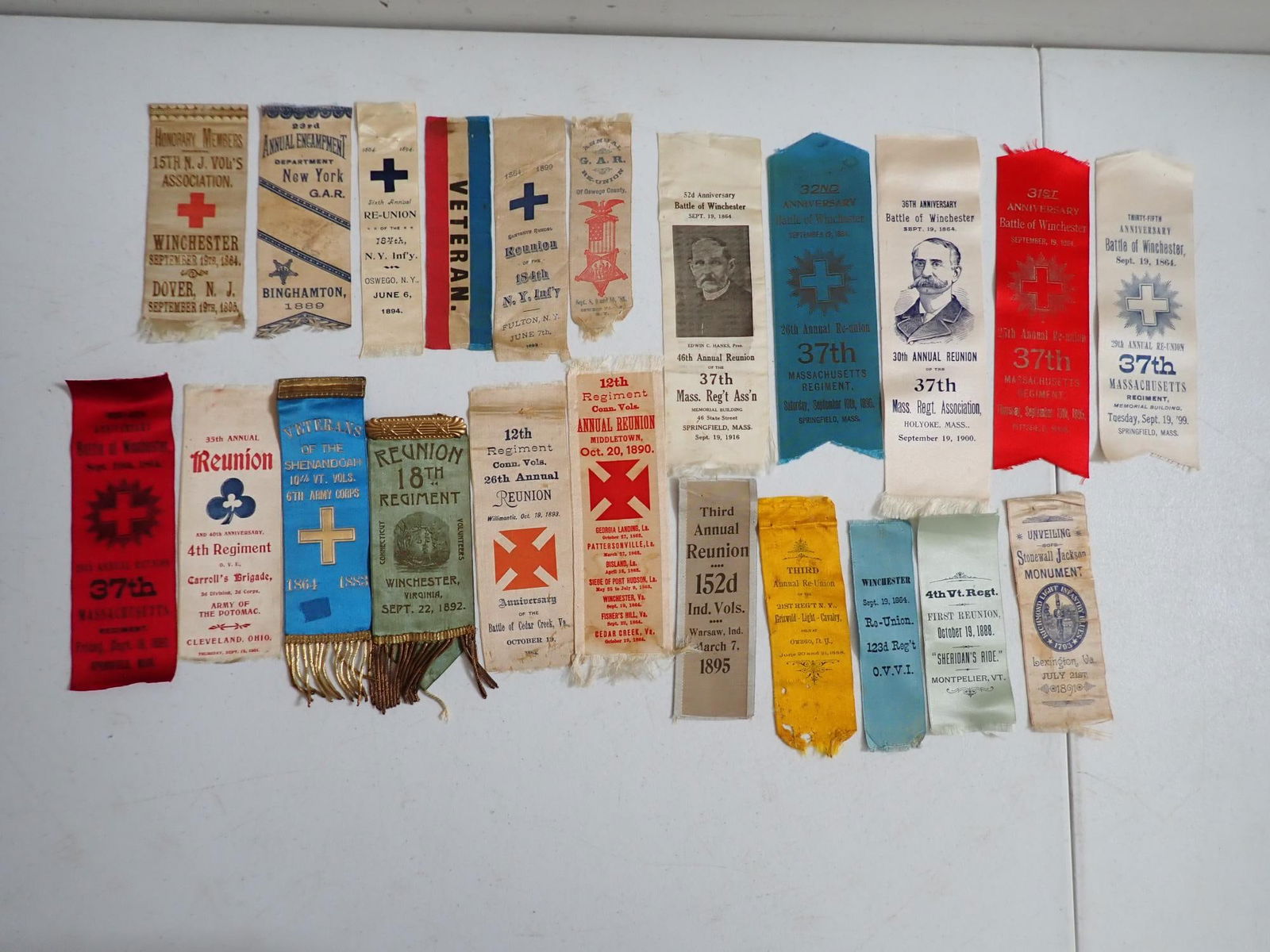 GAR and other Veterans' groups ribbons (1 of 10)