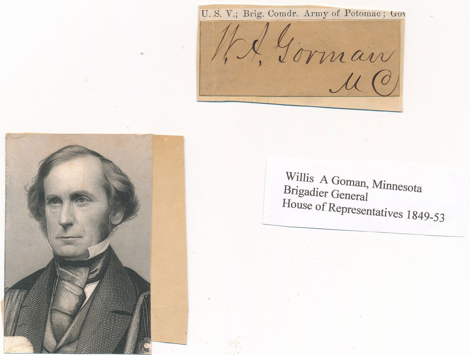 1868 Wisc. GAR program William E. Strong & others - 2