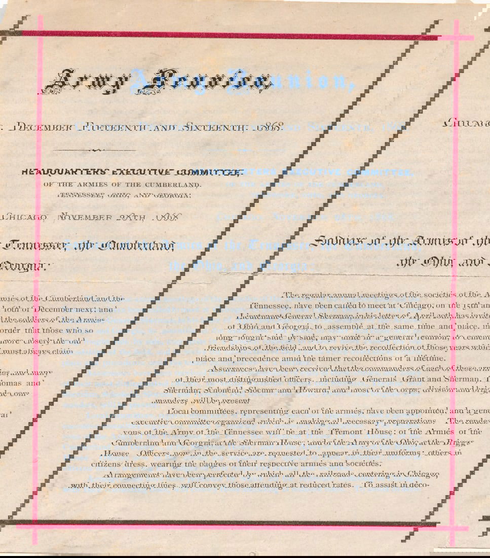 1868 Wisc. GAR program William E. Strong & others - 8