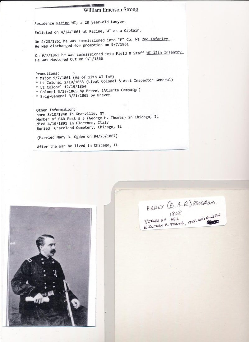 1868 Wisc. GAR program William E. Strong & others - 9
