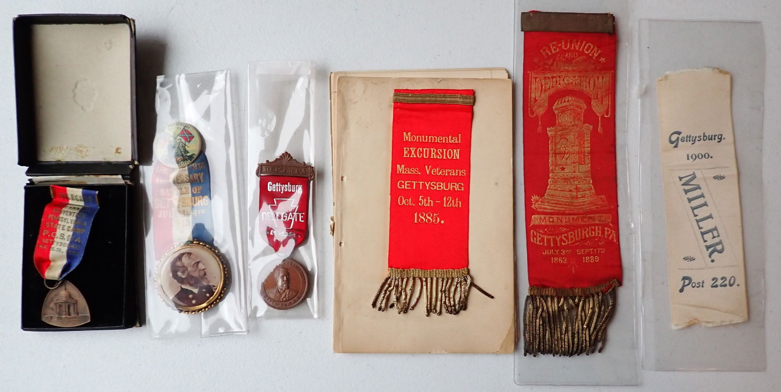 Gettysburg related Veterans medals and ribbons (1 of 10)