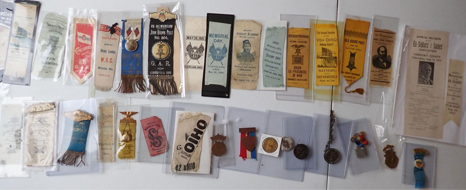 Ohio GAR, Reunion & other War Vets' memorabilia (1 of 16)