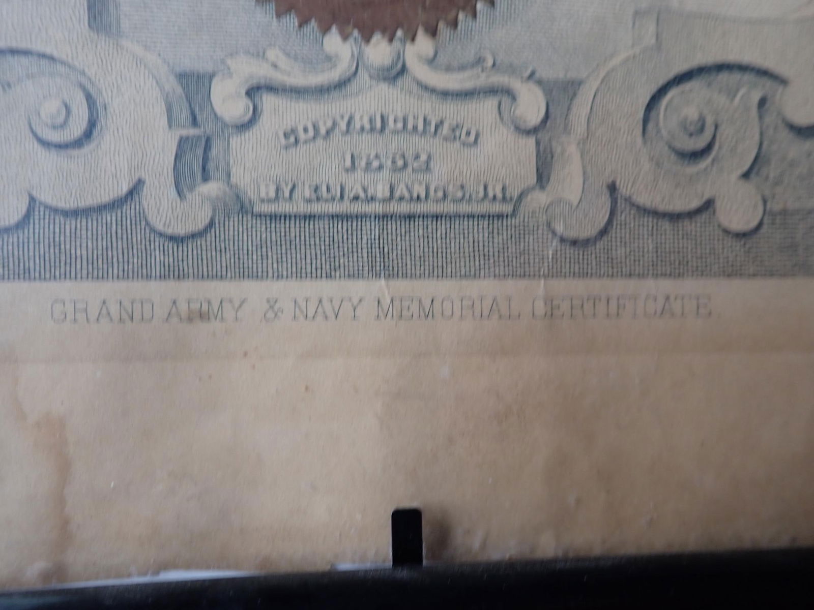 GAR Certificate for John Re Davis - 10