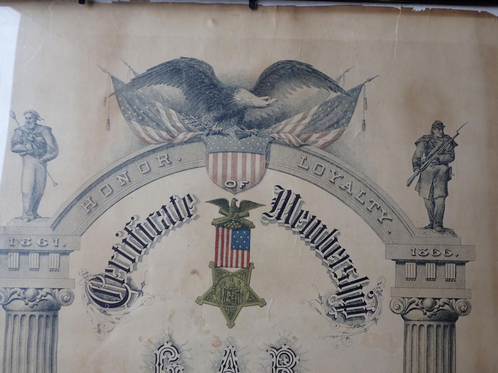 GAR Certificate for John Re Davis - 2