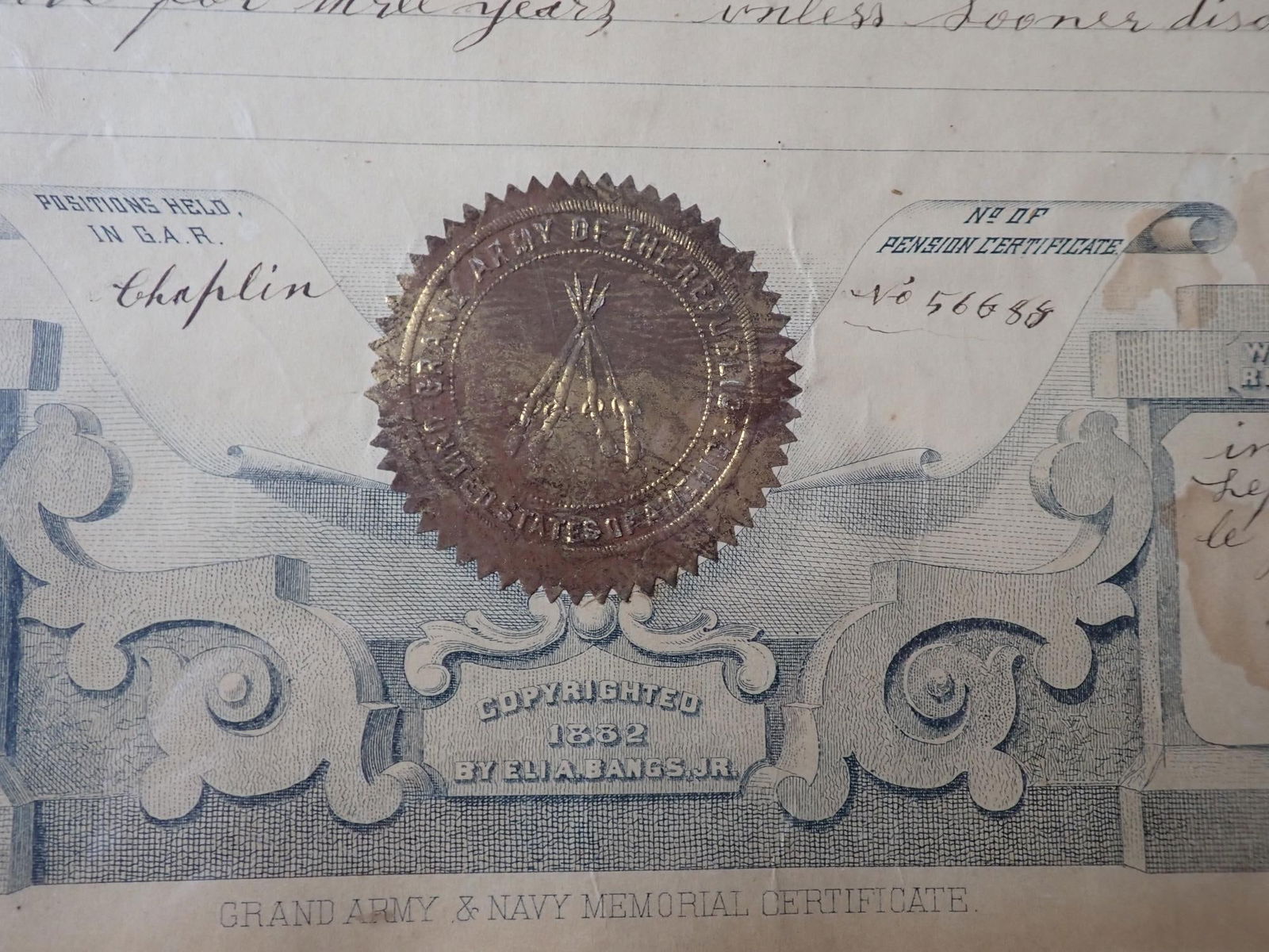 GAR Certificate for John Re Davis - 9