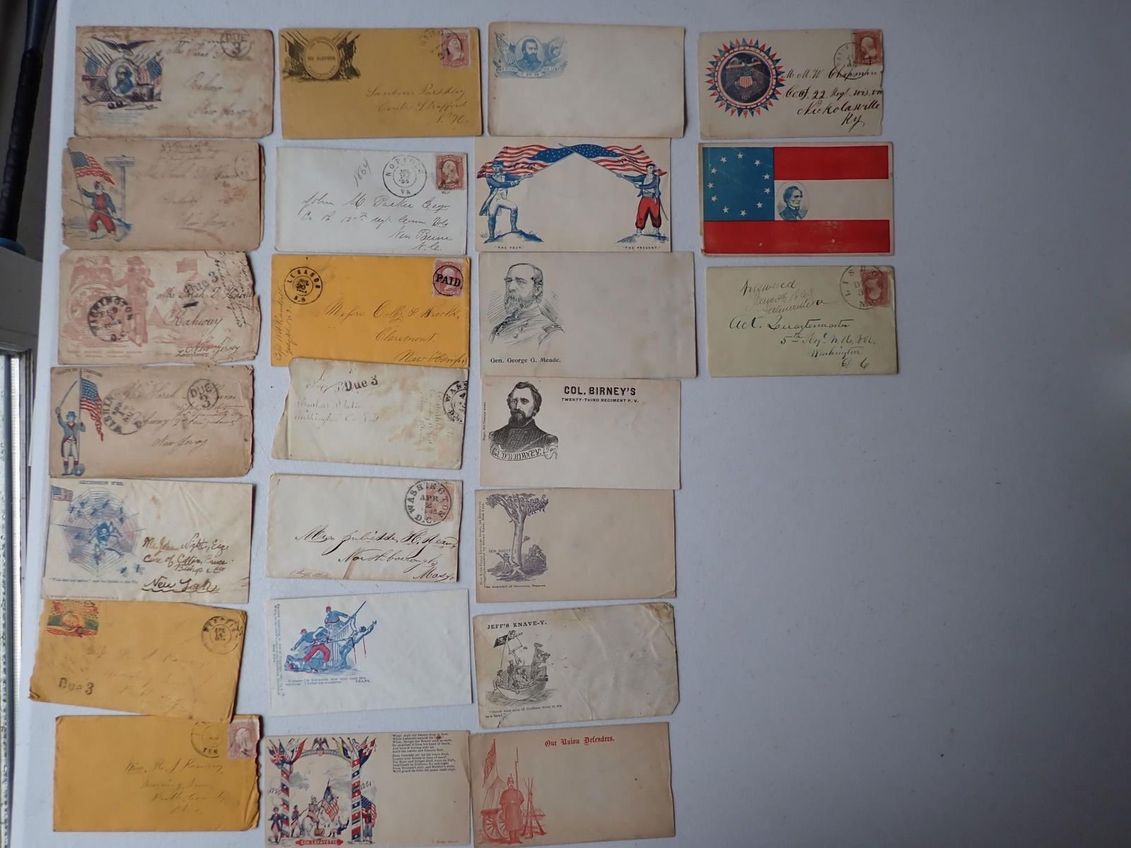 Civil War 5th NH Regt postal, patriotic, other covers (1 of 16)