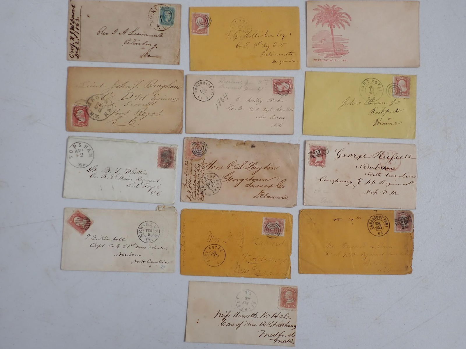 T.A. McDowes Confederate & other Carolina Covers (1 of 18)