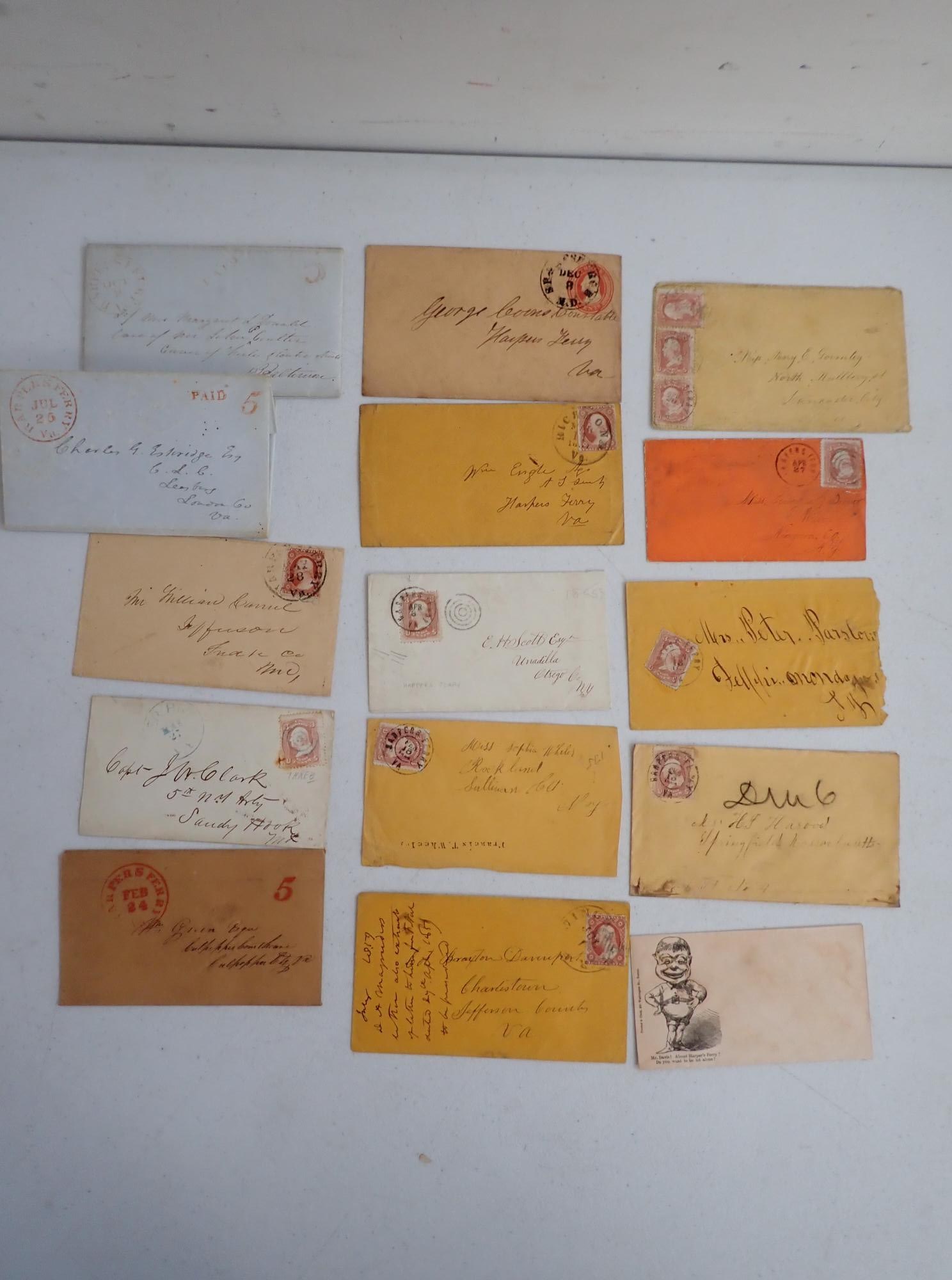 Harper's Ferry postal Covers, Pre-War letters (1 of 18)
