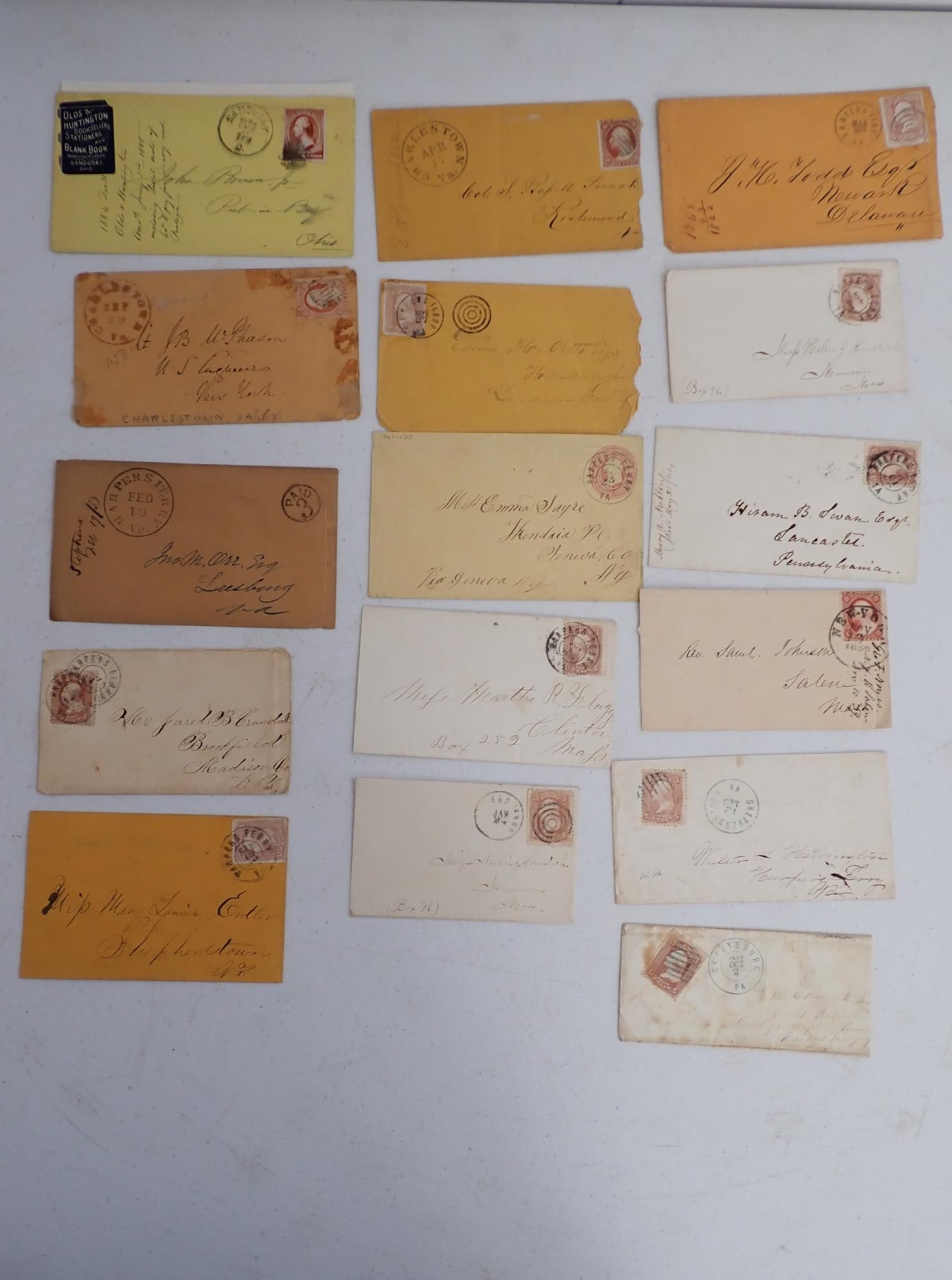 John Brown Jr. addressed Postal cover and others (1 of 17)