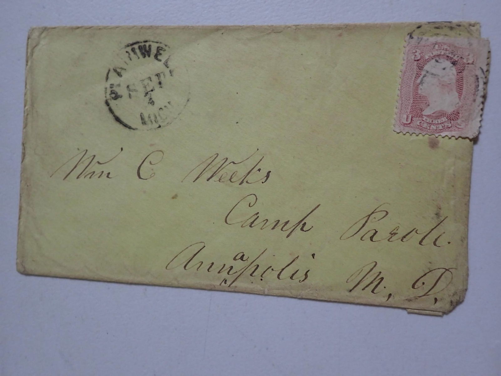 William C. Weeks MI 5th Cavalry, etc. postal covers - 3