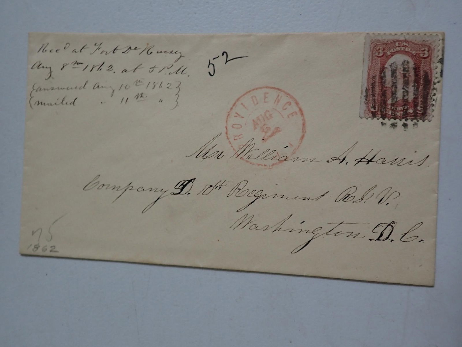 William C. Weeks MI 5th Cavalry, etc. postal covers - 5