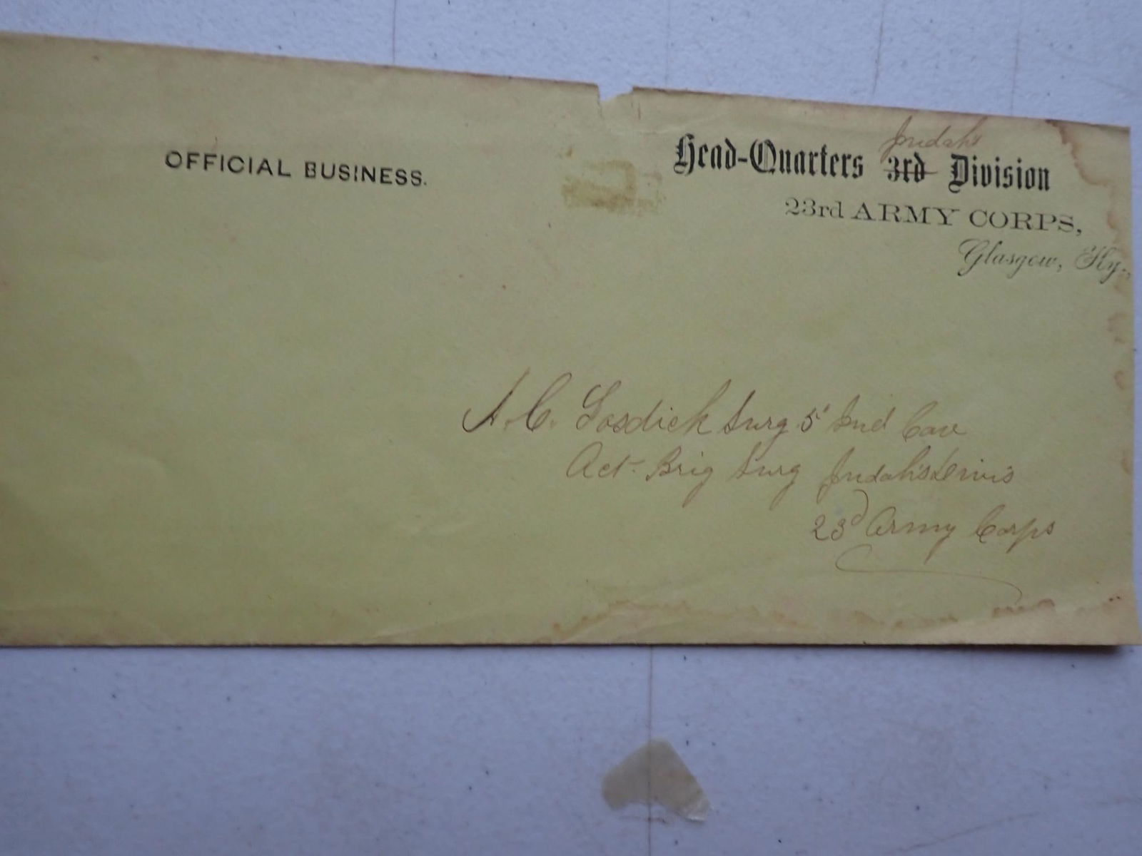 23rd Army Corps, "U.S. Colored Troops", Covers - 3