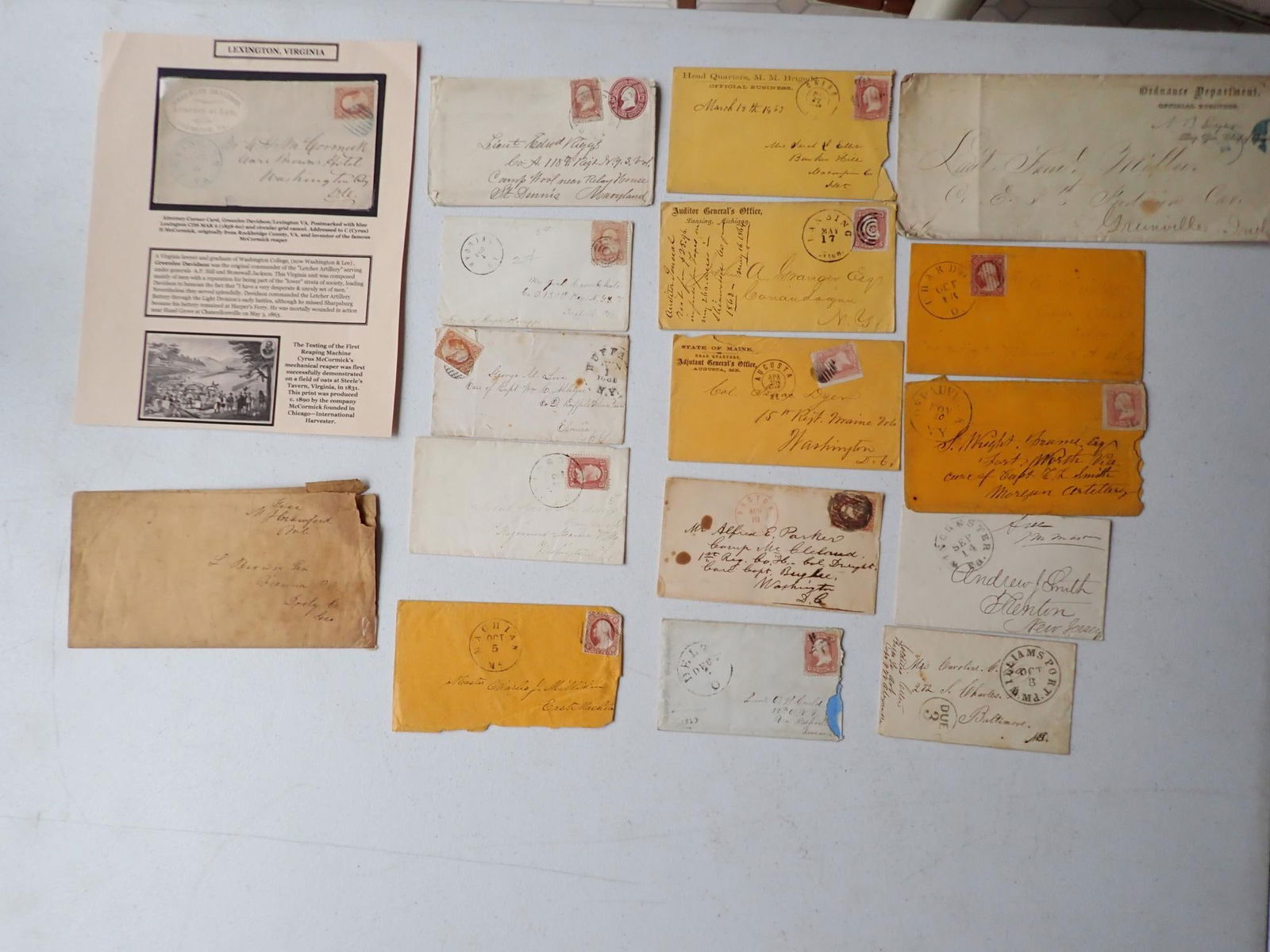 Greenlee Davison Postal cover display and others (1 of 20)