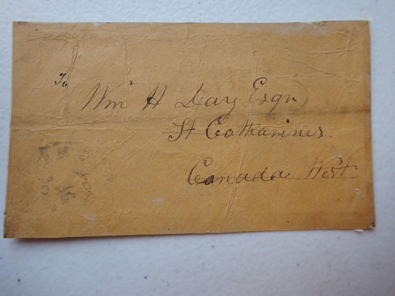 Postal Cover written by John Brown: Sent to Abolitionist William H. Day of Canada