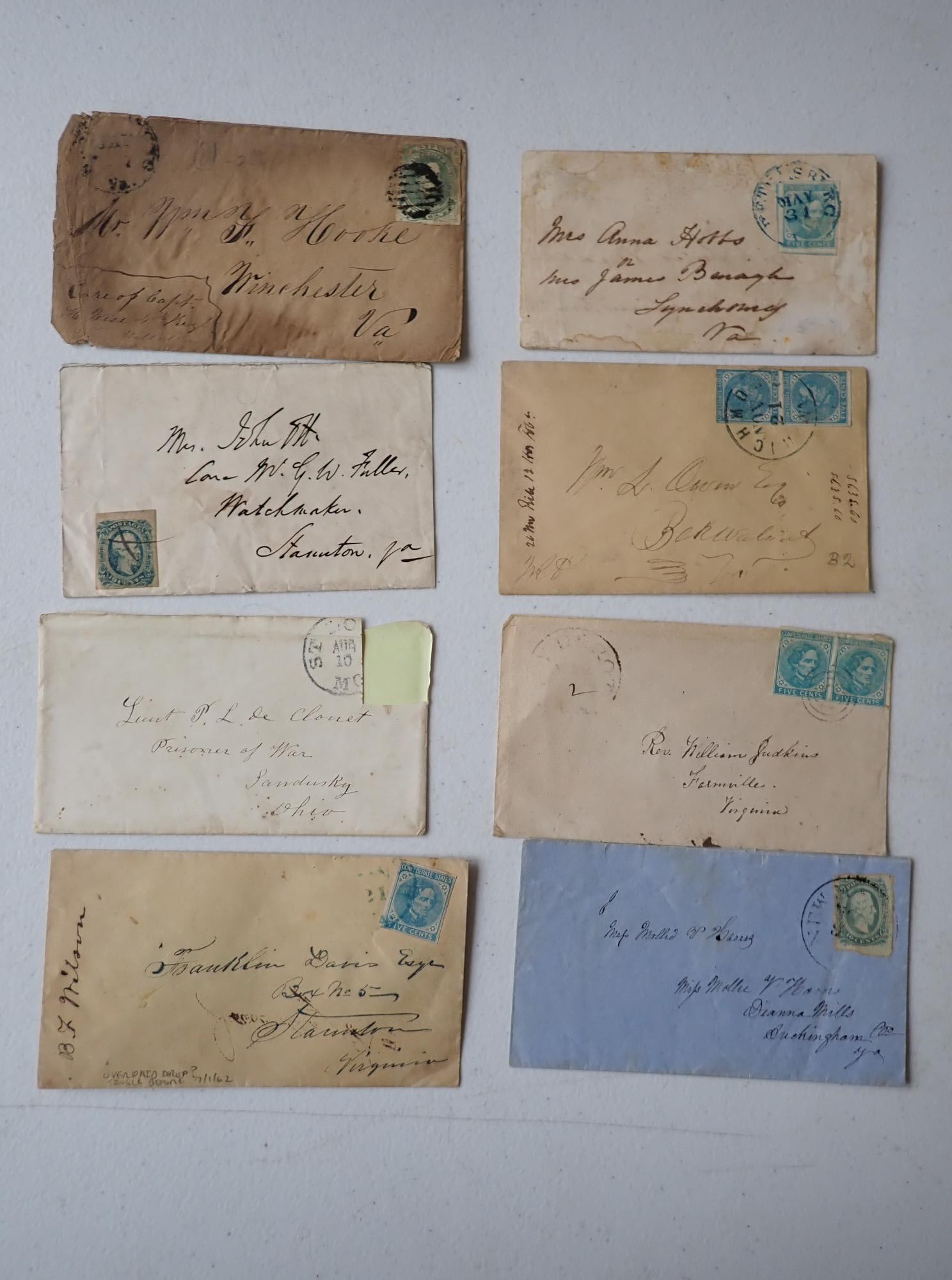 Wm. F. Hooke c/o Capt. Wise Confederate covers (1 of 16)