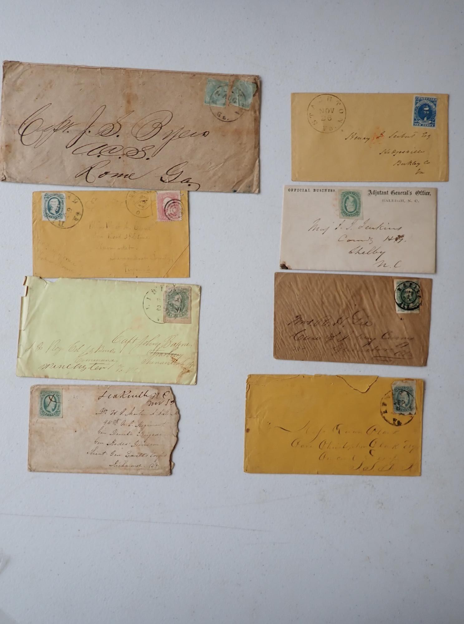 Johny Buford 42nd Regt CSA Postal Cover & others (1 of 19)
