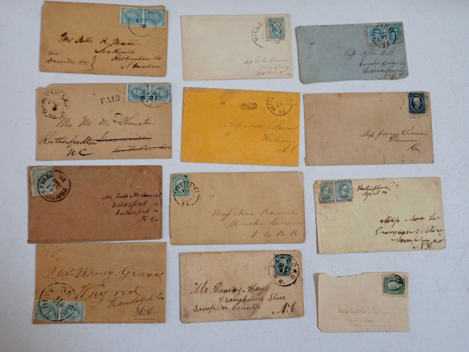 Confederate Postal Covers - North Carolina (1 of 14)