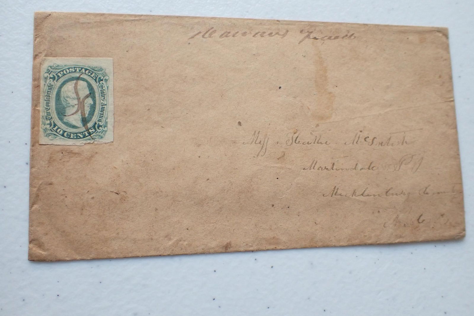 North Carolina - CSA Postal covers, Postmaster etc. - 11