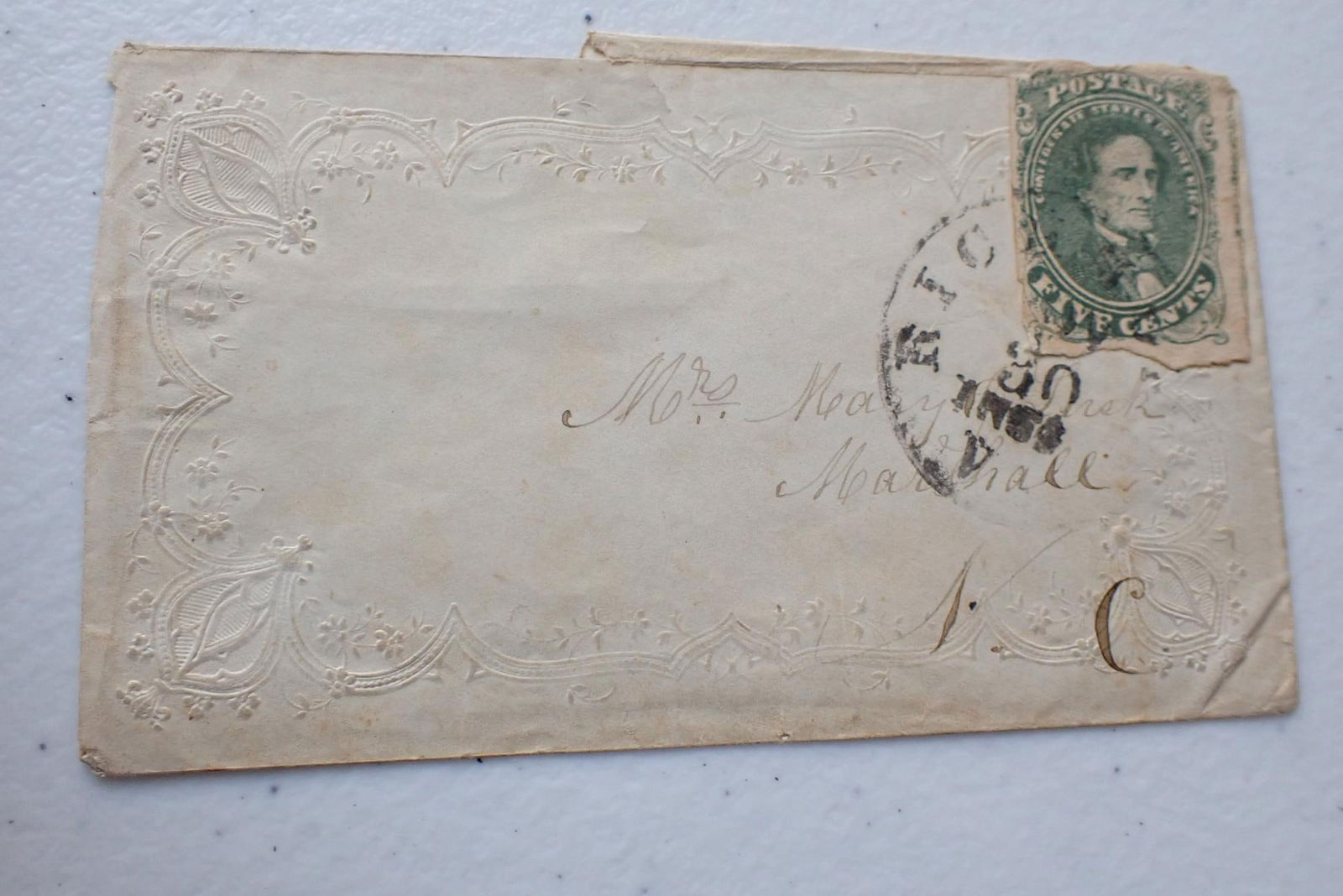 North Carolina - CSA Postal covers, Postmaster etc. - 13
