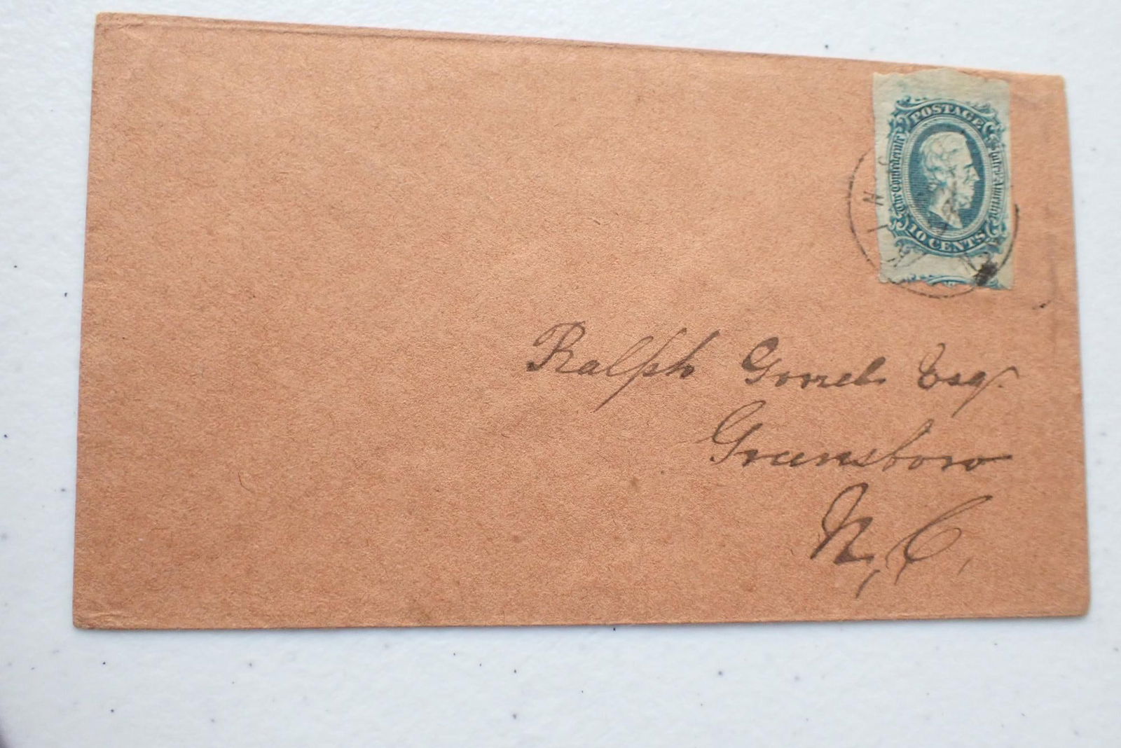 North Carolina - CSA Postal covers, Postmaster etc. - 8