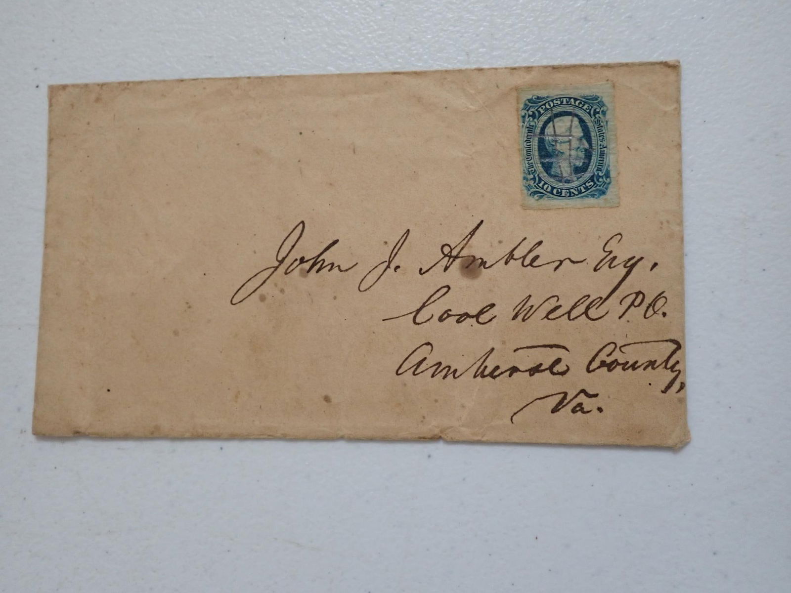 Virginia Confederate postal covers - 10