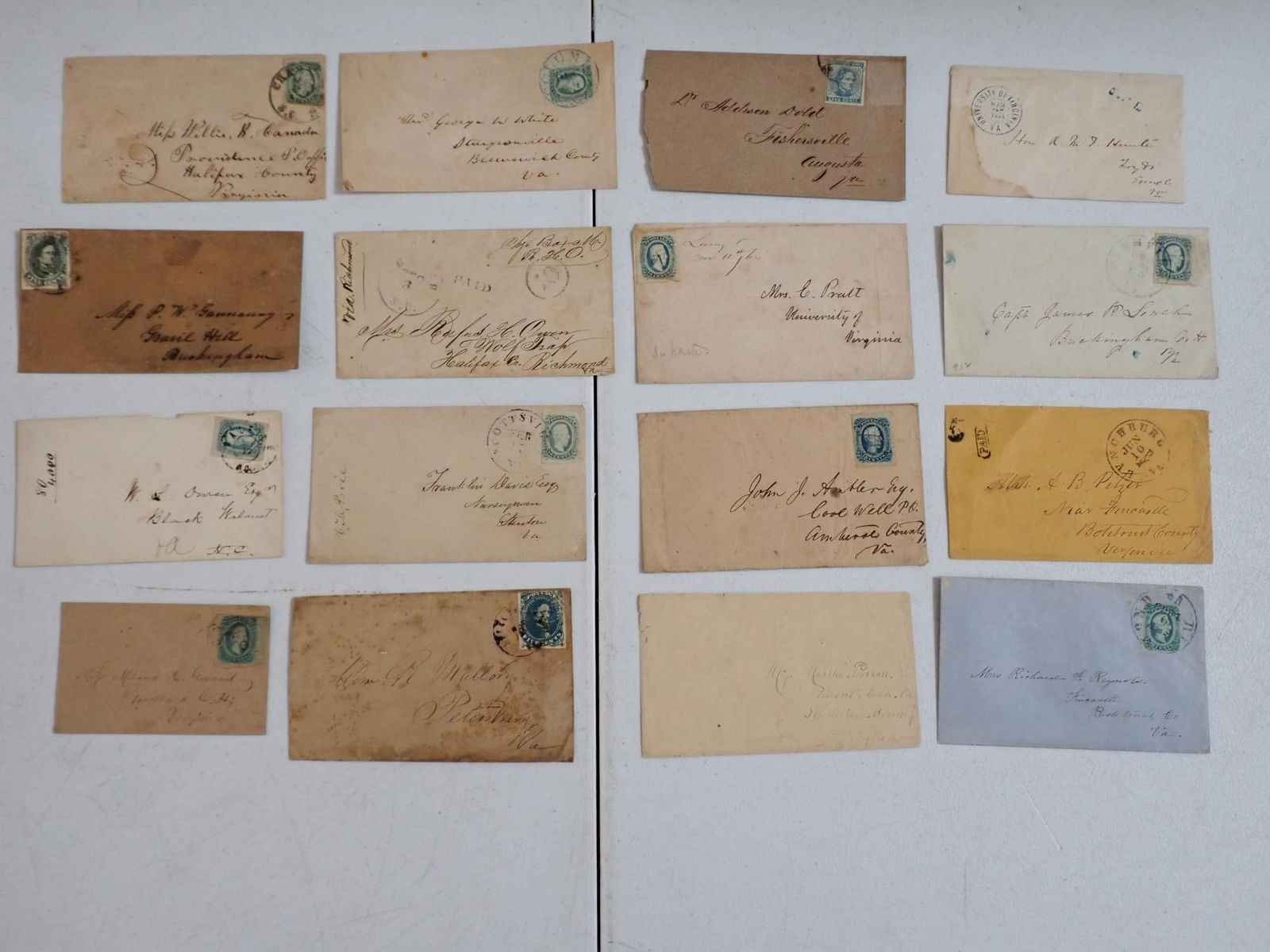 Virginia Confederate postal covers (1 of 17)
