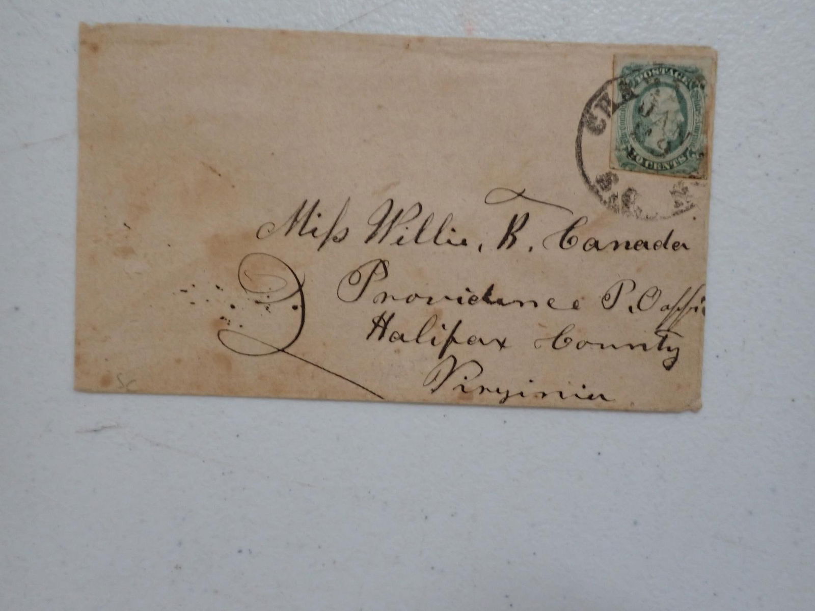 Virginia Confederate postal covers - 2