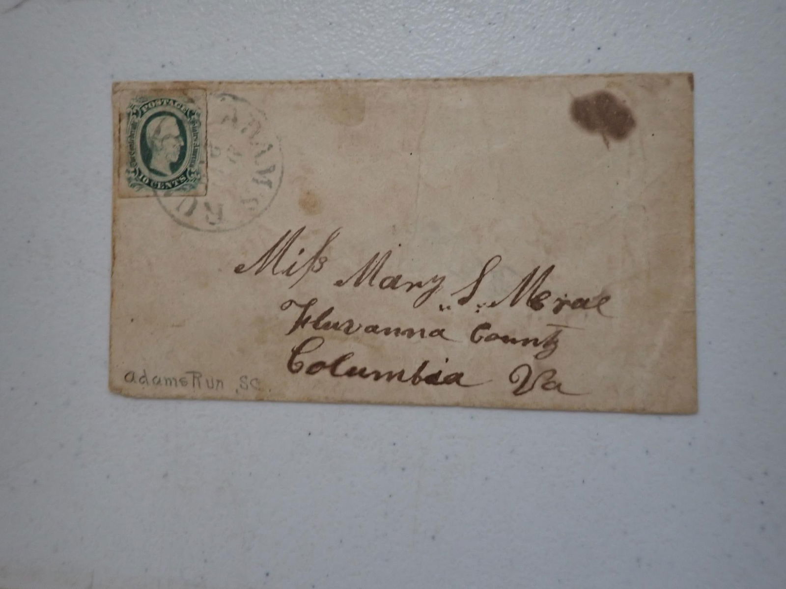 Virginia Confederate postal covers - 12