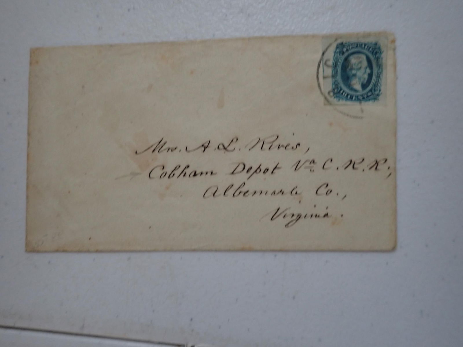 Virginia Confederate postal covers - 14